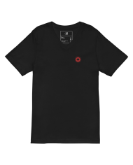 Camiseta de manga corta y cuello de pico Mujer CC-210/0100