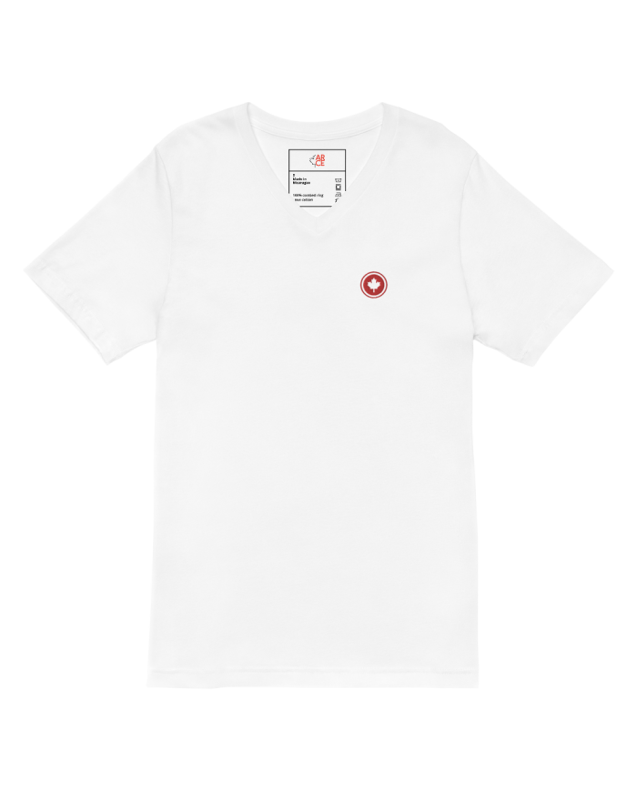 Camiseta de manga corta y cuello de pico Mujer CC-210/0100