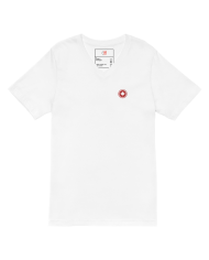 Camiseta de manga corta y cuello de pico Mujer CC-210/0100